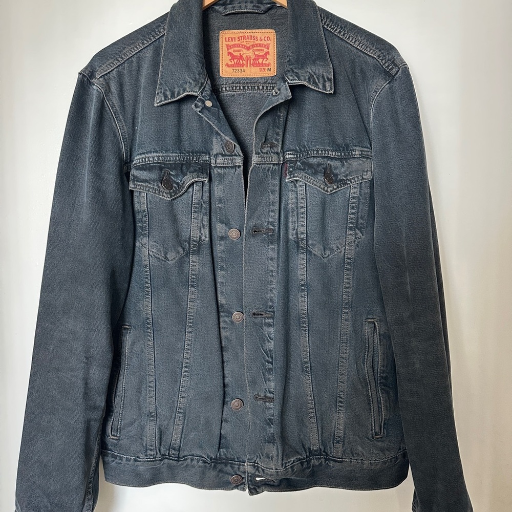 Levi's Dark Gray Denim Trucker Jacket
